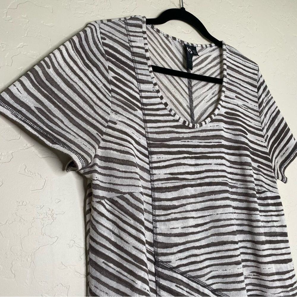 Ts Taking Shape Zebra Patchwork Asymmetrical Hem … - image 2